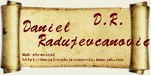 Daniel Radujevčanović vizit kartica